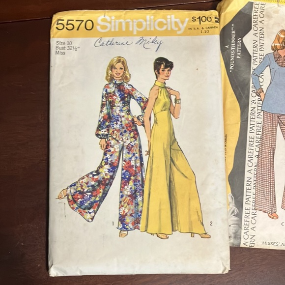 Lot of 9 Vintage 1970s Sewing Patterns Sizes 10, 12, 14 - Picture 9 of 10